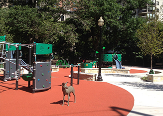 JRA Goudy Square Park Playground Deer Sculpture